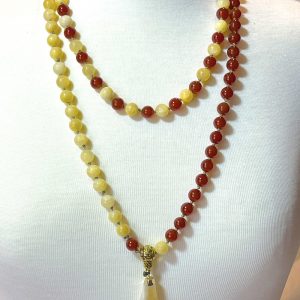 pineapplejaspar-carnelian-mala-necklace-citrine-pendant-double