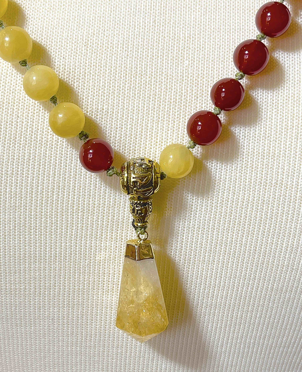 pineapplejaspar-carnelian-mala-necklace-citrine-pendant-zoom
